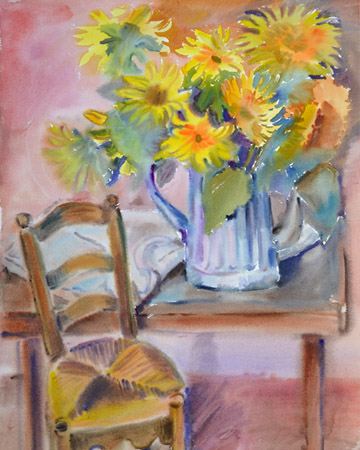 Floarea soarelui si scaun - Maria Constantin